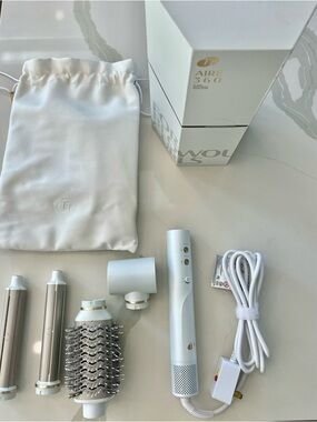 T3 Aire 360 Ceramic Airstyler Blowout Kit   - White and Gray